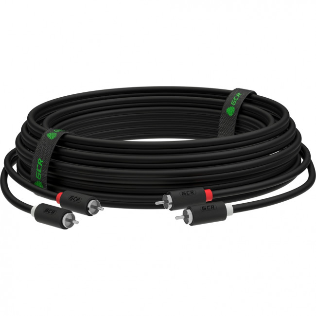 GCR Кабель 12.5m аудио 2 х RCA / 2 х RCA , черный, GCR-54125 Greenconnect GCR-54125, 12.5 м