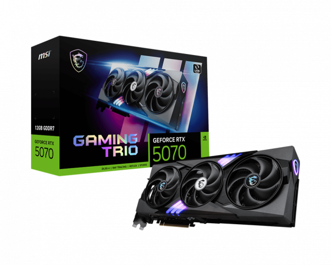 Видеокарта MSI GeForce RTX 5070 12G GAMING TRIO — для бизнеса и офиса