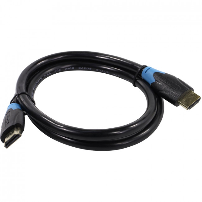 Кабель Vention HDMI High speed v1.4 with Ethernet 19M/19M - 0.75м Кабель Vention HDMI(m)/HDMI(m) - 0.75 м (VAA-B01-L075)