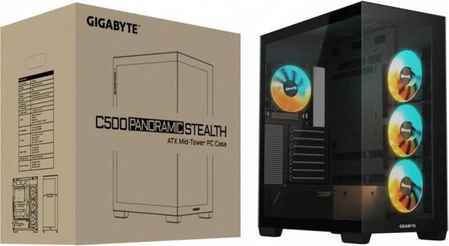 Корпус Gigabyte 28300-C500B-1CKR — для бизнеса и офиса