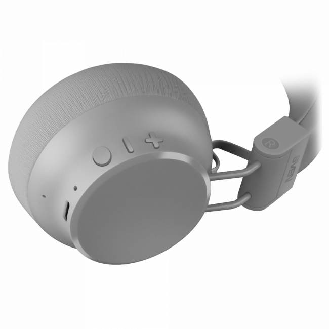 Беспроводные стереонаушники с микрофоном SVEN AP-B710MV, серый (Bluetooth, ANC, APP, 3 mics, 500mAh) Sven SV-022693 — для бизнеса и офиса