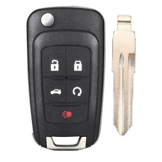 Корпус выкидного ключа CHEVROLET 4+1 кнопка OP-SP HU46, с лого (круг) — для бизнеса и офиса Корпус выкидного ключа CHEVROLET 4+1 кнопка OP-SP HU46, с лого (круг) — для бизнеса и офиса