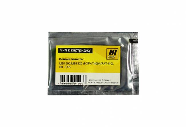 Чип Hi-Black к картриджу Panasonic MB1500/MB1520 (KX-FAT400A/FAT410), Bk, 2,5K — для бизнеса и офиса