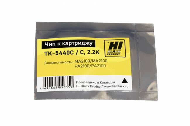 Чип Hi-Black к картриджу  Kyocera Ecosys MA2100/MA2100, PA2100/PA2100 (TK-5440C) C, 2.2K — для бизнеса и офиса
