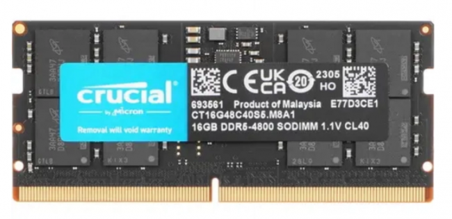 Память оперативная Crucial CT16G48C40S5 — для бизнеса и офиса
