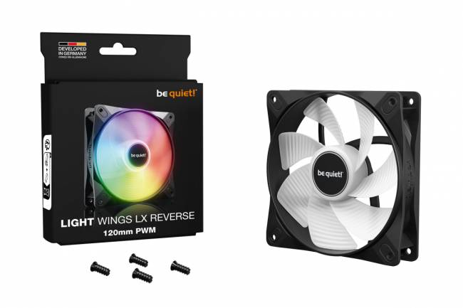 Кулер для корпуса be quiet! LIGHT WINGS LX 120mm PWM Reverse — для бизнеса и офиса