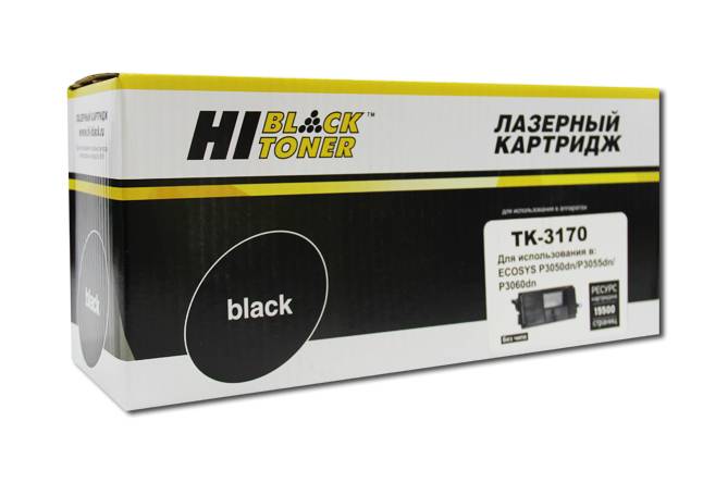 Тонер-картридж Hi-Black (HB-TK-3170) для Kyocera P3050dn/P3055dn/P3060dn, 15,5K, б/ч — для бизнеса и офиса