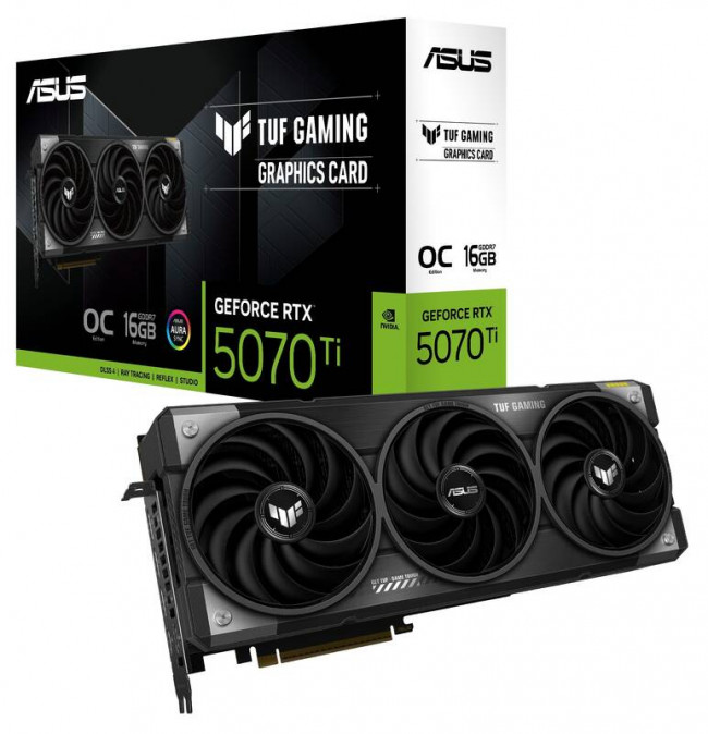 Видеокарта ASUS TUF-RTX5070TI-O16G-GAMING — для бизнеса и офиса