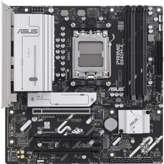 Материнская плата ASUS PRIME B840M-A-CSM (90MB1J10-M0EAYC) — для бизнеса и офиса Материнская плата ASUS PRIME B840M-A-CSM (90MB1J10-M0EAYC) — для бизнеса и офиса