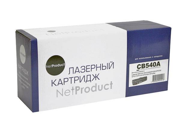 Картридж NetProduct (N-CB540A) для HP CLJ CM1300/CM1312/CP1210/CP1215, Bk, 2,2K — для бизнеса и офиса