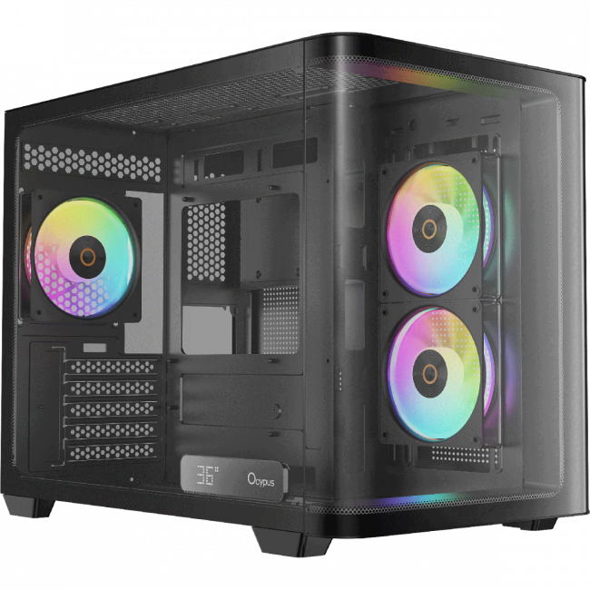 Корпус ПК без блока питания Ocypus Iota-C50-BKD300CD-GL — для бизнеса и офиса Корпус ПК без блока питания Ocypus Iota-C50-BKD300CD-GL — для бизнеса и офиса