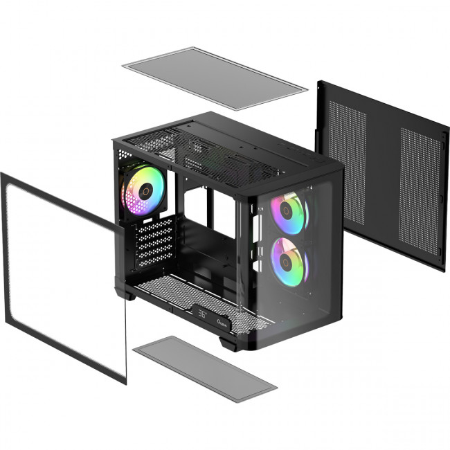Корпус ПК без блока питания Ocypus Iota-C50-BKD300CD-GL — для бизнеса и офиса Корпус ПК без блока питания Ocypus Iota-C50-BKD300CD-GL — для бизнеса и офиса