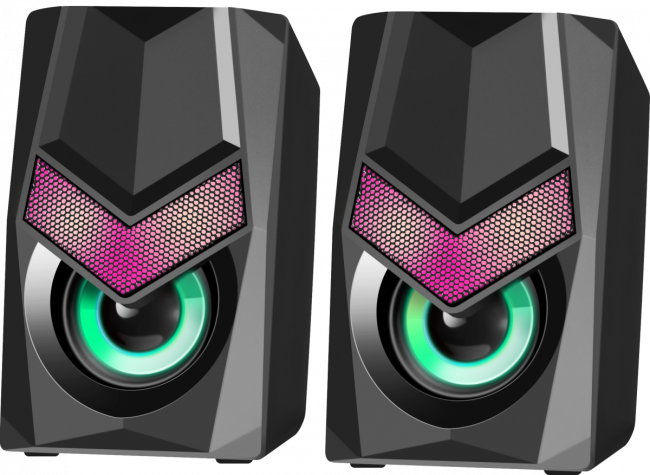 Defender Акустическая 2.0 система Solar 1 6Вт, подсветка, питание от USB Defender Solar — для бизнеса и офиса