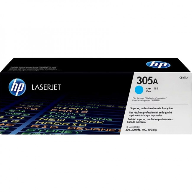 Тонер-картридж HP 305A Cyan Original LaserJet Toner Cartridge (CE411A) — для бизнеса и офиса