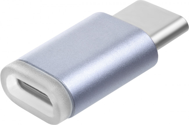 Greenconnect Переходник USB Type C на micro USB 2.0, M/F, Greenconnect, GCR-UC3U2MF Greenconnect USB Type C на micro USB 2.0, M/F серебристый — для бизнеса и офиса