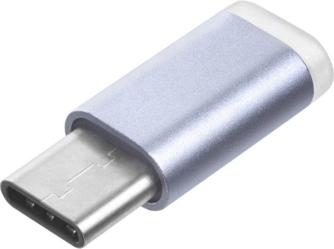 Greenconnect Переходник USB Type C на micro USB 2.0, M/F, Greenconnect, GCR-UC3U2MF Greenconnect USB Type C на micro USB 2.0, M/F серебристый — для бизнеса и офиса
