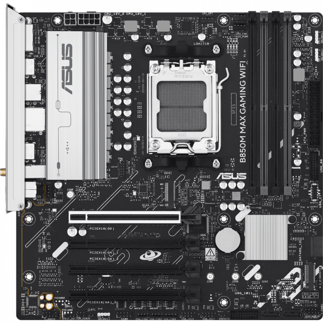 Материнская плата ASUS B850M MAX GAMING WIFI (90MB1LL0-M0EAY0) — для бизнеса и офиса Материнская плата ASUS B850M MAX GAMING WIFI (90MB1LL0-M0EAY0) — для бизнеса и офиса