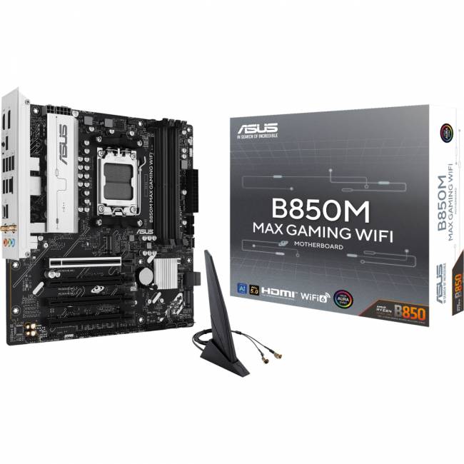 Материнская плата ASUS B850M MAX GAMING WIFI (90MB1LL0-M0EAY0) — для бизнеса и офиса Материнская плата ASUS B850M MAX GAMING WIFI (90MB1LL0-M0EAY0) — для бизнеса и офиса