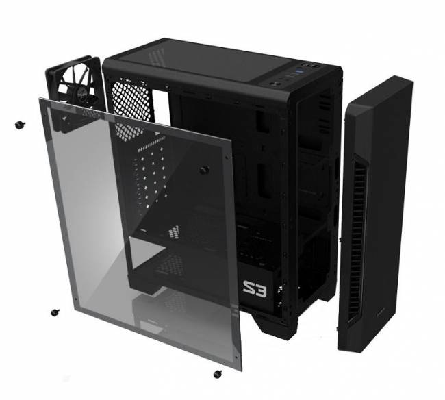 Корпус Zalman S3 BLACK — для бизнеса и офиса Корпус Zalman S3 BLACK — для бизнеса и офиса