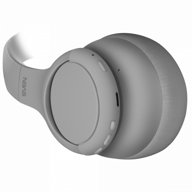 Беспроводные стереонаушники с микрофоном SVEN AP-B800MV, серый (Bluetooth, hybrid ANC, APP, 4 mics 500mAh) Sven SV-022747 — для бизнеса и офиса Беспроводные стереонаушники с микрофоном SVEN AP-B800MV, серый (Bluetooth, hybrid ANC, APP, 4 mics 500mAh) Sven SV-022747 — для бизнеса и офиса