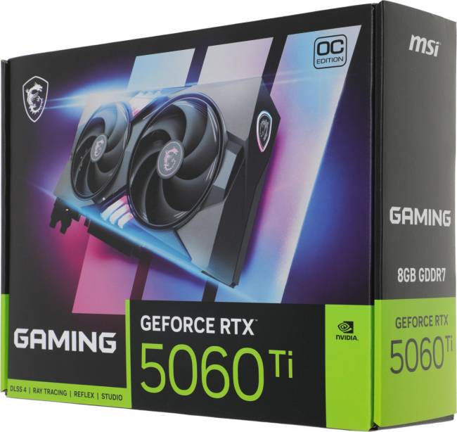 Видеокарта MSI RTX 5060TI 8G GAMING OC — для бизнеса и офиса