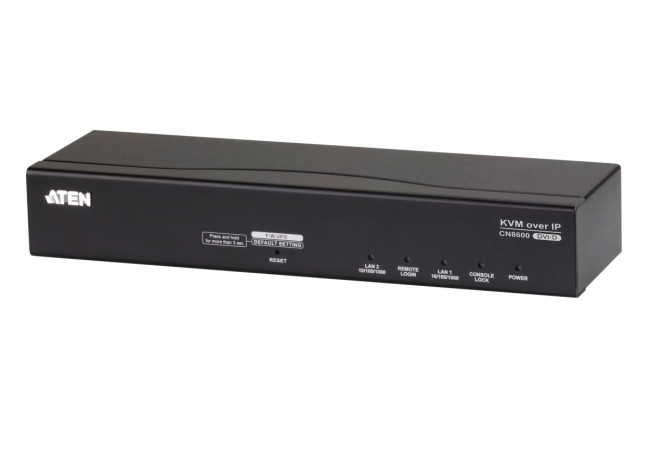 Устройство удаленного доступа к KVM, доступ через IP, поддержка локальной консоли, порт mini USB для VirtualMedia, 10/100Mb, Video 1920x1200 60Гц, AUDIO, 64 user accaunts ATEN CN8600 Устройство удаленного доступа к KVM, доступ через IP, поддержка локальной консоли, порт mini USB для VirtualMedia, 10/100Mb, Video 1920x1200 60Гц, AUDIO, 64 user accaunts ATEN CN8600