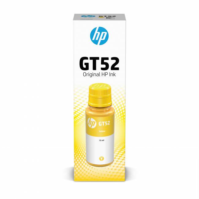 Чернила GT52 для HP DJ GT, 8000стр/70мл (O) жёлтые M0H56AE — для бизнеса и офиса