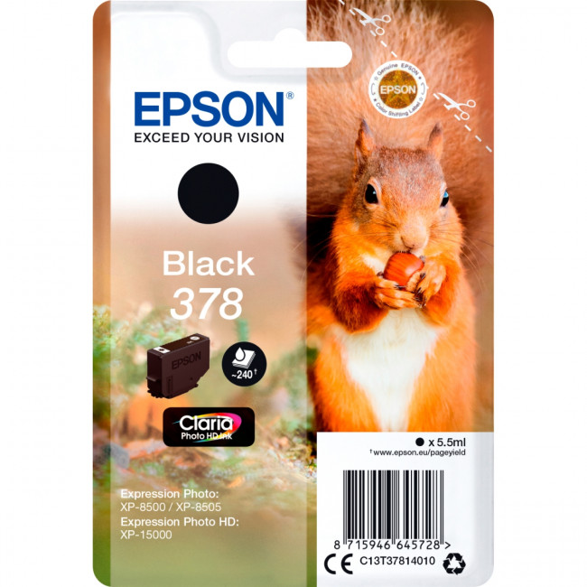 Картридж Epson C13T37814020 — для бизнеса и офиса