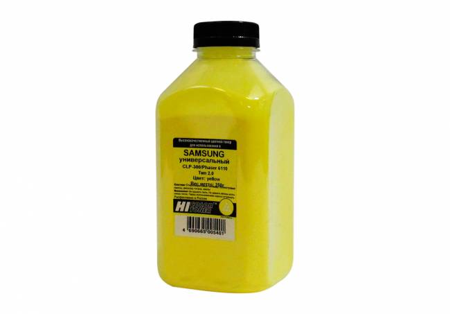 Тонер Hi-Black Универсальный для Samsung CLP-300/Phaser 6110, Тип 2.0, Y, 250 г, банка — для бизнеса и офиса