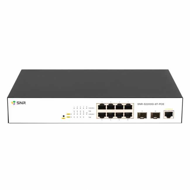 Коммутатор SNR-S2200G-8T-POE — для бизнеса и офиса