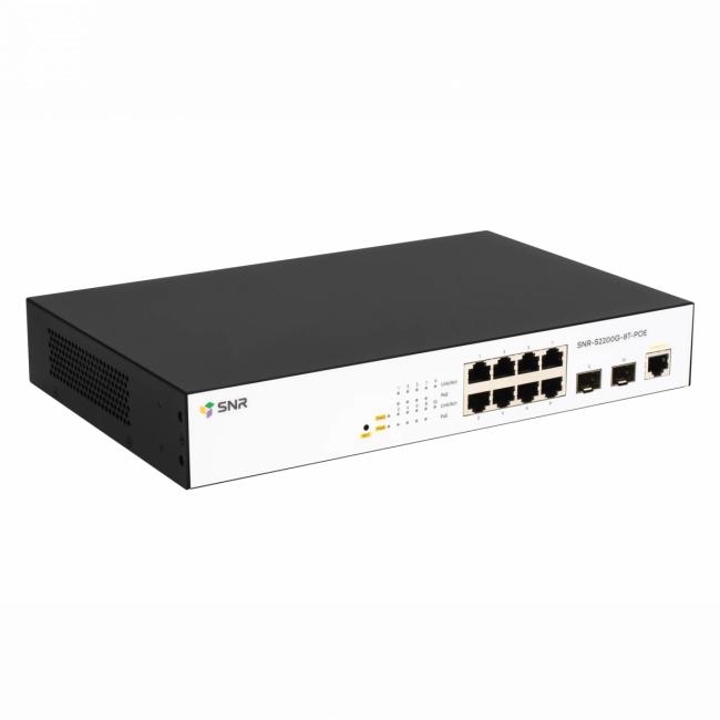 Коммутатор SNR-S2200G-8T-POE — для бизнеса и офиса