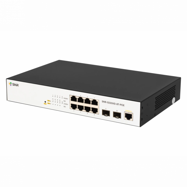 Коммутатор SNR-S2200G-8T-POE — для бизнеса и офиса