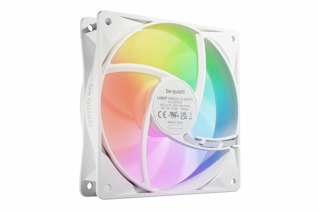 Кулер для корпуса be quiet! LIGHT WINGS LX 120mm PWM Reverse White — для бизнеса и офиса
