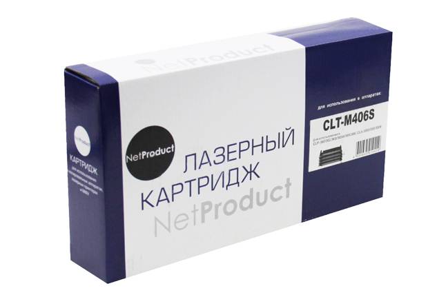 Тонер-картридж NetProduct (N-CLT-M406S) для Samsung CLP-360/365/368/CLX-3300/3305, M, 1K — для бизнеса и офиса