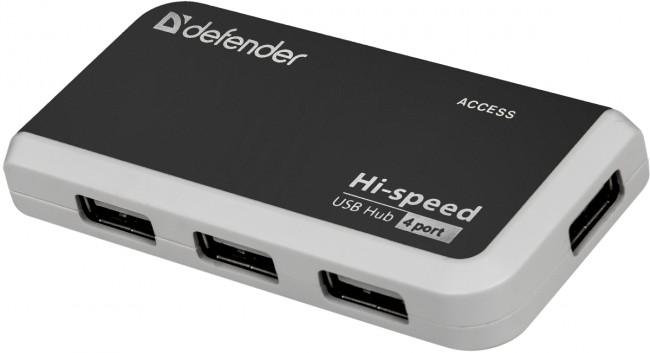 Defender Универсальный USB разветвитель Quadro Infix USB2.0, 4порта Defender Quadro Infix USB2.0