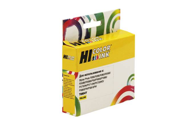 Картридж Hi-Black (HB-T0824) для Epson Stylus R270/295/390/RX590/T50, Y — для бизнеса и офиса