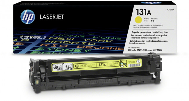Тонер-картридж HP 131A Yellow Original LaserJet Print Cartridge (CF212A) — для бизнеса и офиса