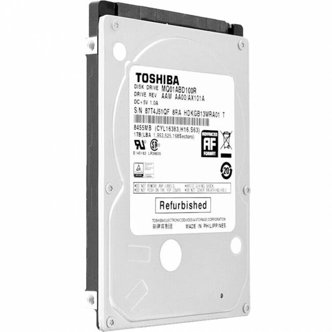 Жесткий диск Toshiba 1Tb (MQ01ABD100R) — для бизнеса и офиса