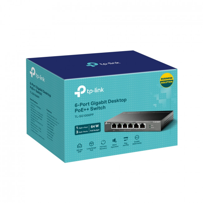 Коммутатор TP-Link TL-SG1006PP — для бизнеса и офиса