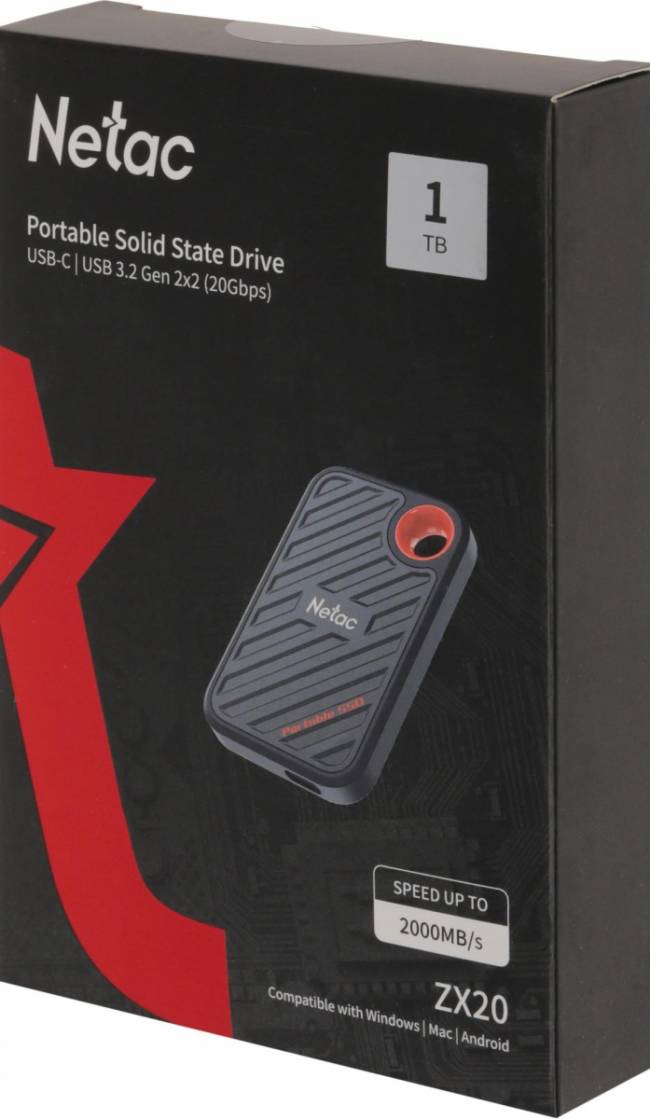 Накопитель SSD Netac NT01ZX20-001T-32BL — для бизнеса и офиса