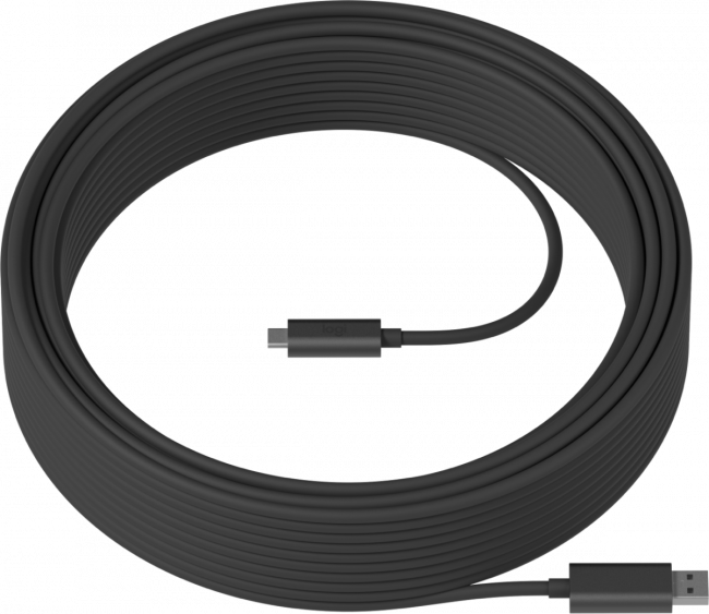 Кабель Logitech Strong USB 3.1 Cable 25 m, Graphite (939-001802)
