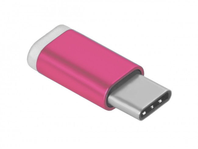 Greenconnect Переходник USB Type C на micro USB 2.0, M/F, Greenconnect, розовый, GCR-UC3U2MF-R Greenconnect USB Type C на micro USB 2.0, M/F розовый — для бизнеса и офиса