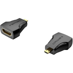 Адаптер-переходник Vention HDMI 19F/micro HDMI 19M Адаптер-переходник Vention HDMI 19F/micro HDMI 19M (AITB0)