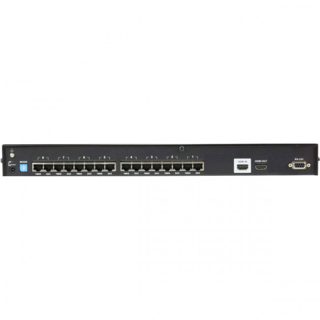 Переключатель, электрон., KVM+Audio+USB 2.0, 1 user USB+HDMI => 4 cpu USB+HDMI, соШнур. USB 4х1.8м., 480i/480p/720p/1080i/1080p/1920x1200 DVI, настол., исп.стандартШнуры, без OSD, некаскад ATEN VS1808T