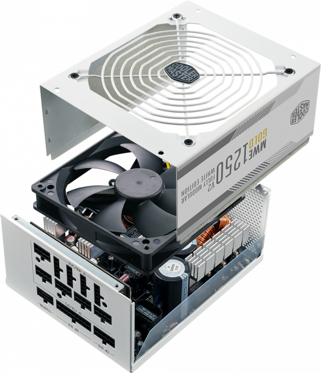 Блок питания 1250 Ватт Cooler Master MWE GOLD 1250 - V2 ATX 3.0 WHITE VERSION