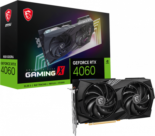 Видеокарта MSI GeForce RTX 4060 GAMING X 8G — для бизнеса и офиса