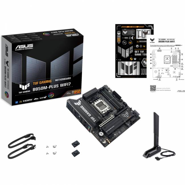 Материнская плата ASUS TUF GAMING B850M-PLUS WIFI7 (90MB1MU0-M0EAY0) — для бизнеса и офиса Материнская плата ASUS TUF GAMING B850M-PLUS WIFI7 (90MB1MU0-M0EAY0) — для бизнеса и офиса