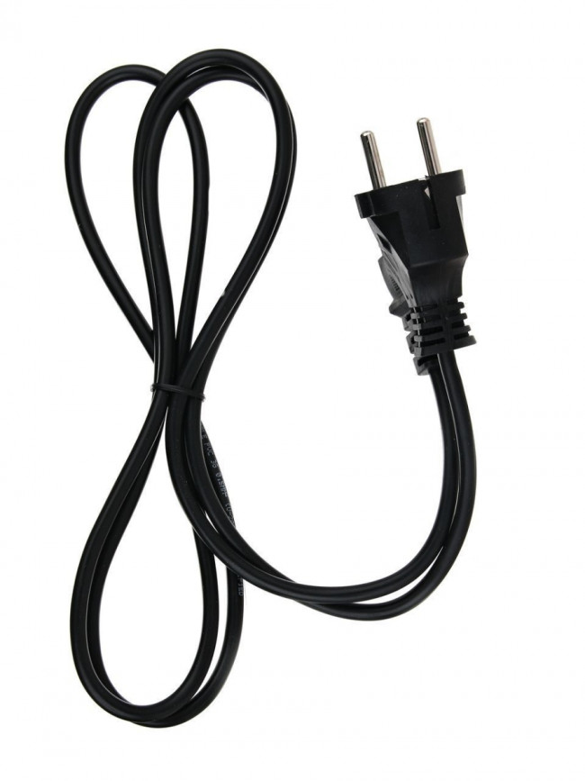 Кабель компьютер - розетка 220V <1.8м> (Европейский стандарт)  <TP021-1.8-BK> Telecom TP021-1.8-BK