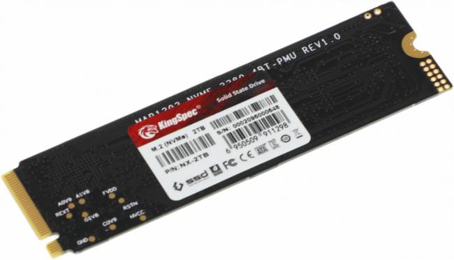 Накопитель SSD SHENZHEN KINGSPEC ELECTRONICS TECHNOLOGY CO LTD NX-2TB — для бизнеса и офиса