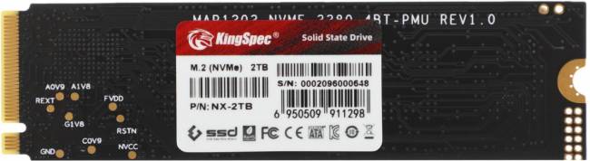 Накопитель SSD SHENZHEN KINGSPEC ELECTRONICS TECHNOLOGY CO LTD NX-2TB — для бизнеса и офиса